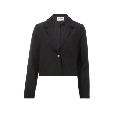 Saison 1865 Cropped Jacket In Black