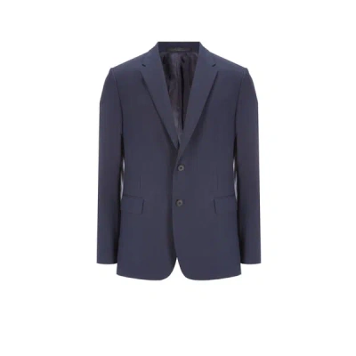 Saison 1865 Wool Suit Jacket In Blue