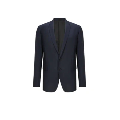 Saison 1865 Tailored Wool Jacket In Blue