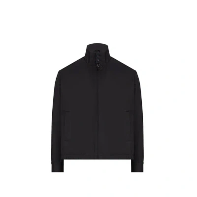 Saison 1865 Veste Légère En Coton Mélangé In Black