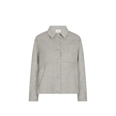 Saison 1865 Veste Vace En Laine Mélangée In Gray