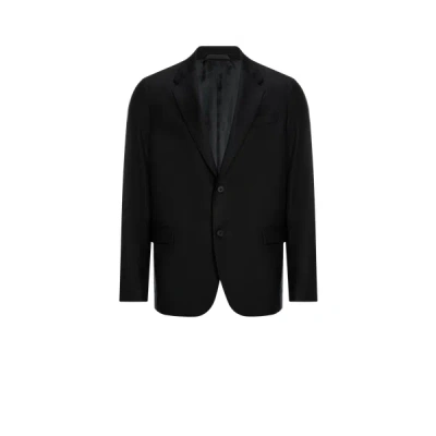 Saison 1865 Wool Suit Jacket In Black
