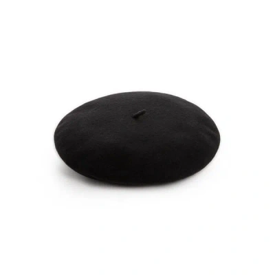 Saison Wool Beret In Black