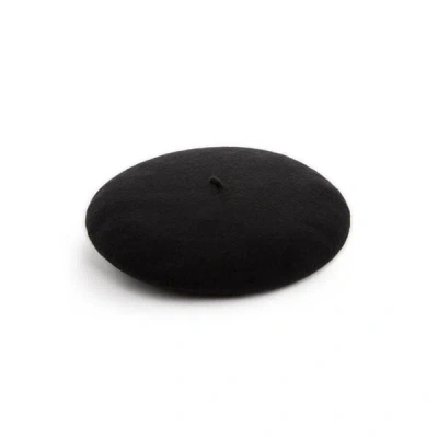 Saison Wool Beret In Black