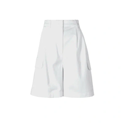 Saison Randy Cotton Cargo Bermuda Shorts In White