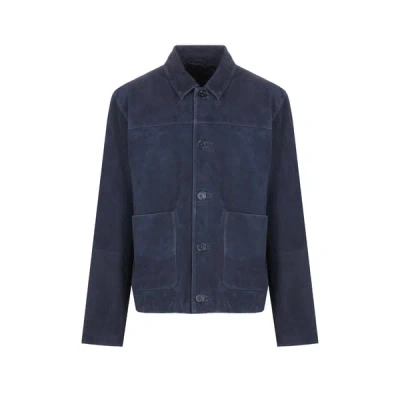 Saison Suede Jacket In Blue