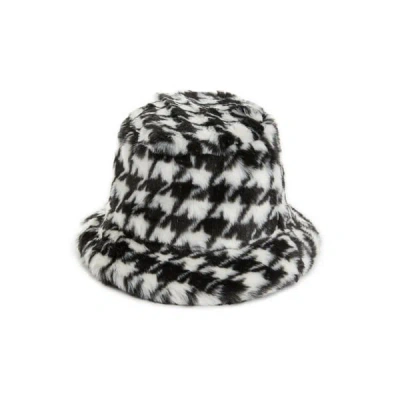 Saison Dogtooth Print Bucket Hat In Multi
