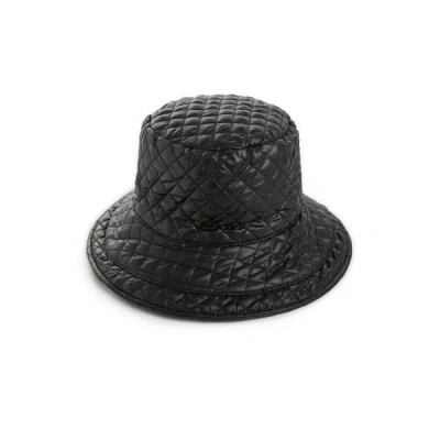 Saison Quilted Bucket Hat In Black