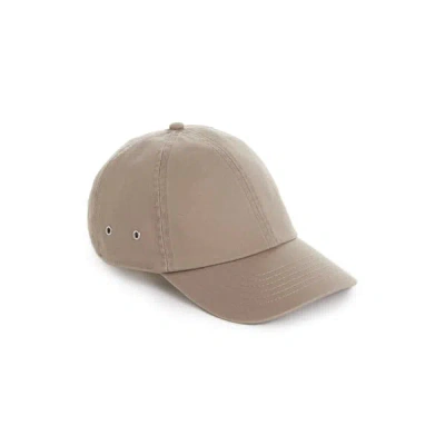 Saison Cotton Canvas Baseball Cap In Brown
