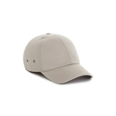 Saison Cotton Canvas Baseball Cap In Gray