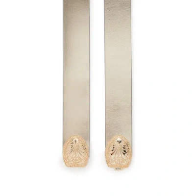 Saison Leather Belt In Gold