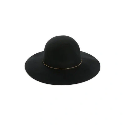 Saison Capeline Wool Hat In Black