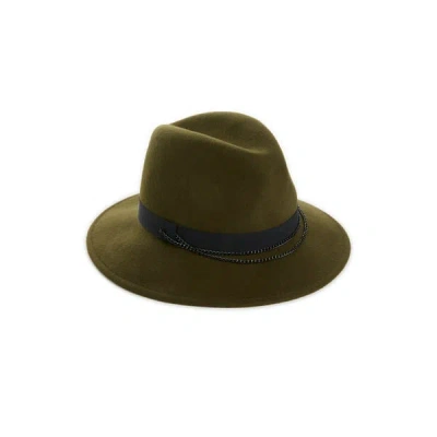 Saison Fedora Wool Hat In Green