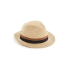 Saison Straw Panama Hat In Multicolour