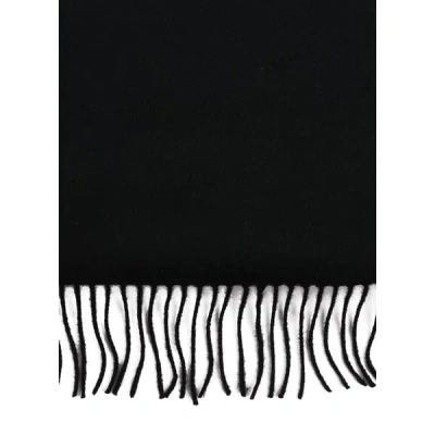 Saison Fringed Cashmere Scarf In Black