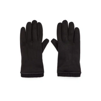 Saison Cotton-blend Gloves In Black