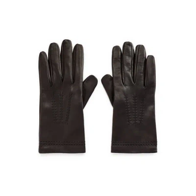 Saison Leather Gloves In Black