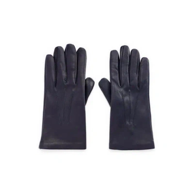 Saison Leather Gloves In Blue