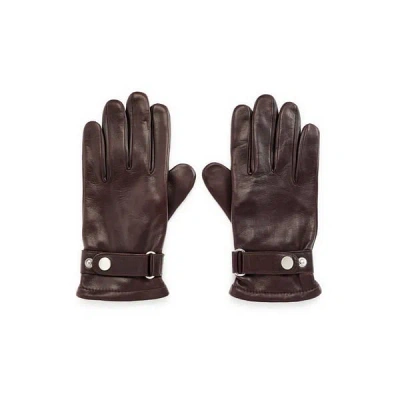 Saison Leather Gloves In Brown