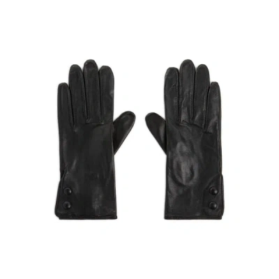 Saison Leather Gloves In Black
