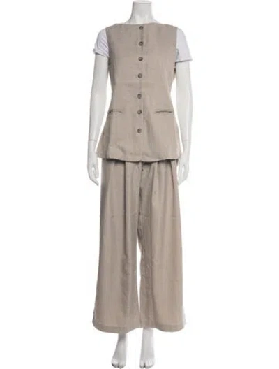 Pre-owned Saison Pant Set W/ Tags In Neutrals