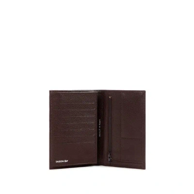 Saison Portefeuille En Cuir In Marron