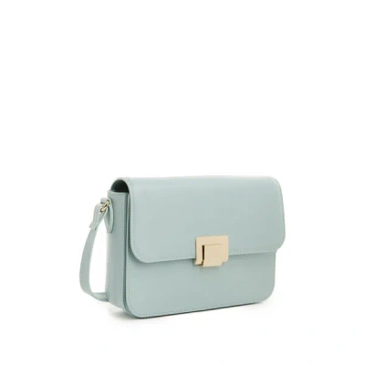 Saison Leather Shoulder Bag In Bleu