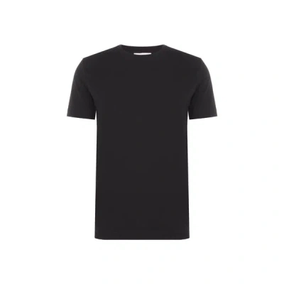 Saison Round-neck T-shirt In Black