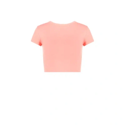 Saison T-shirt Court En Coton In Rose