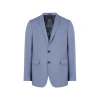 Saison Wool Check Jacket In Blue