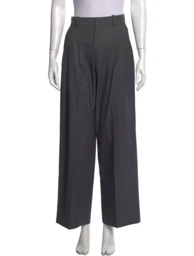 Pre-owned Saison Wide Leg Pants In Gray