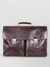 Sait Briefcase Dual Front Pockets Flap Top Handle