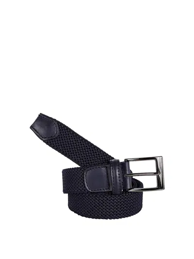 Sait Leather Belt In Blue