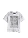 Saitos Distressed Striped T-shirt In Multi