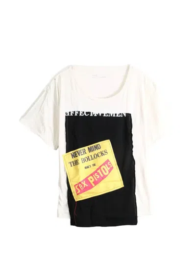Saitos Sex Pistols Patch-detail T-shirt In Neutral