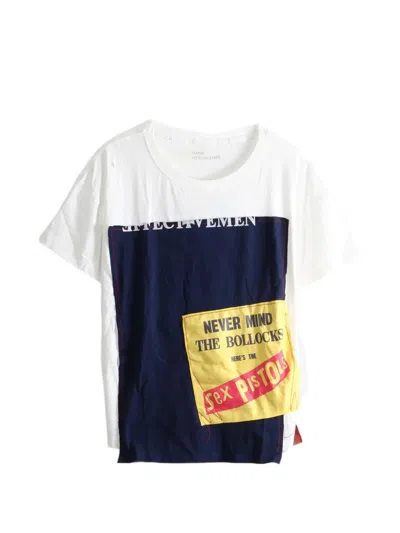 Saitos Sex Pistols Patch-detail T-shirt In White