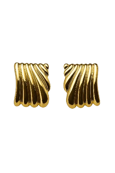 Sśaje Men's Angel Earrings Gold