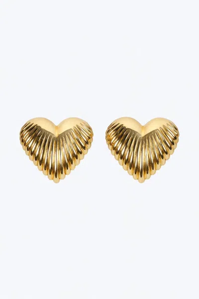 Sśaje Women's Gold Lona Earrings
