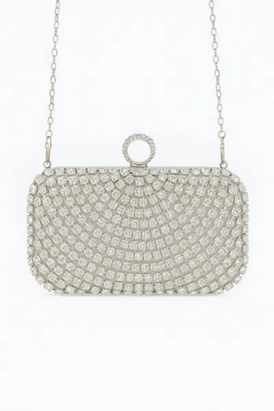 Sśaje Women's White / Silver Alina Clutch In Multi