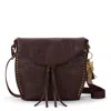 Sakroots Arcadia Flap Crossbody In Burgundy