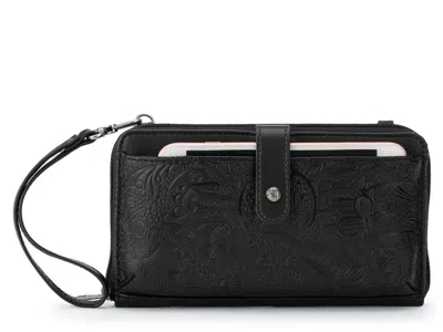Sakroots Arcadia Large Smartphone Crossbody Bag In Black