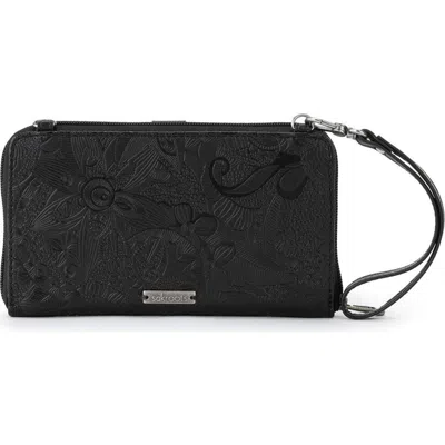 Sakroots Arcadia Phone Crossbody Bag In Black