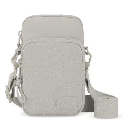 Sakroots Koa Smartphone Crossbody In Gray