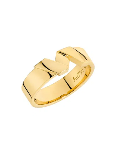 Saks Est. 1924 Women's Helix 18k Yellow Gold Ring