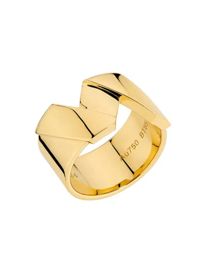 Saks Est. 1924 Women's Helix Large Ring 18k Yellow Gold