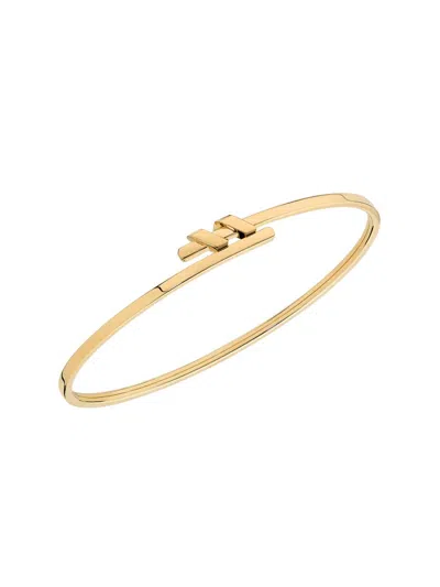 Saks Est. 1924 Women's Helix Torque Bangle 18k Yellow Gold