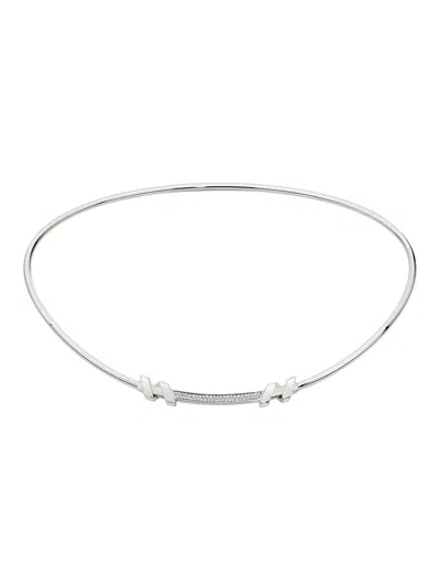 Saks Est. 1924 Women's Helix Torque Necklace With Diamonds 18k Gold