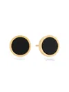 Saks Fifth Avenue 14k Yellow Gold & Onyx Stud Earrings In Onyx