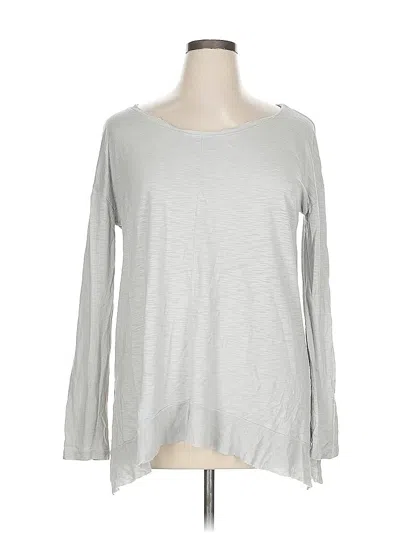 Pre-owned Saks Fifth Avenue 3/4 Sleeve T-shirt In Gray