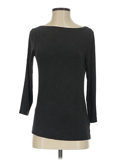 Pre-owned Saks Fifth Avenue 3/4 Sleeve T-shirt In Gray